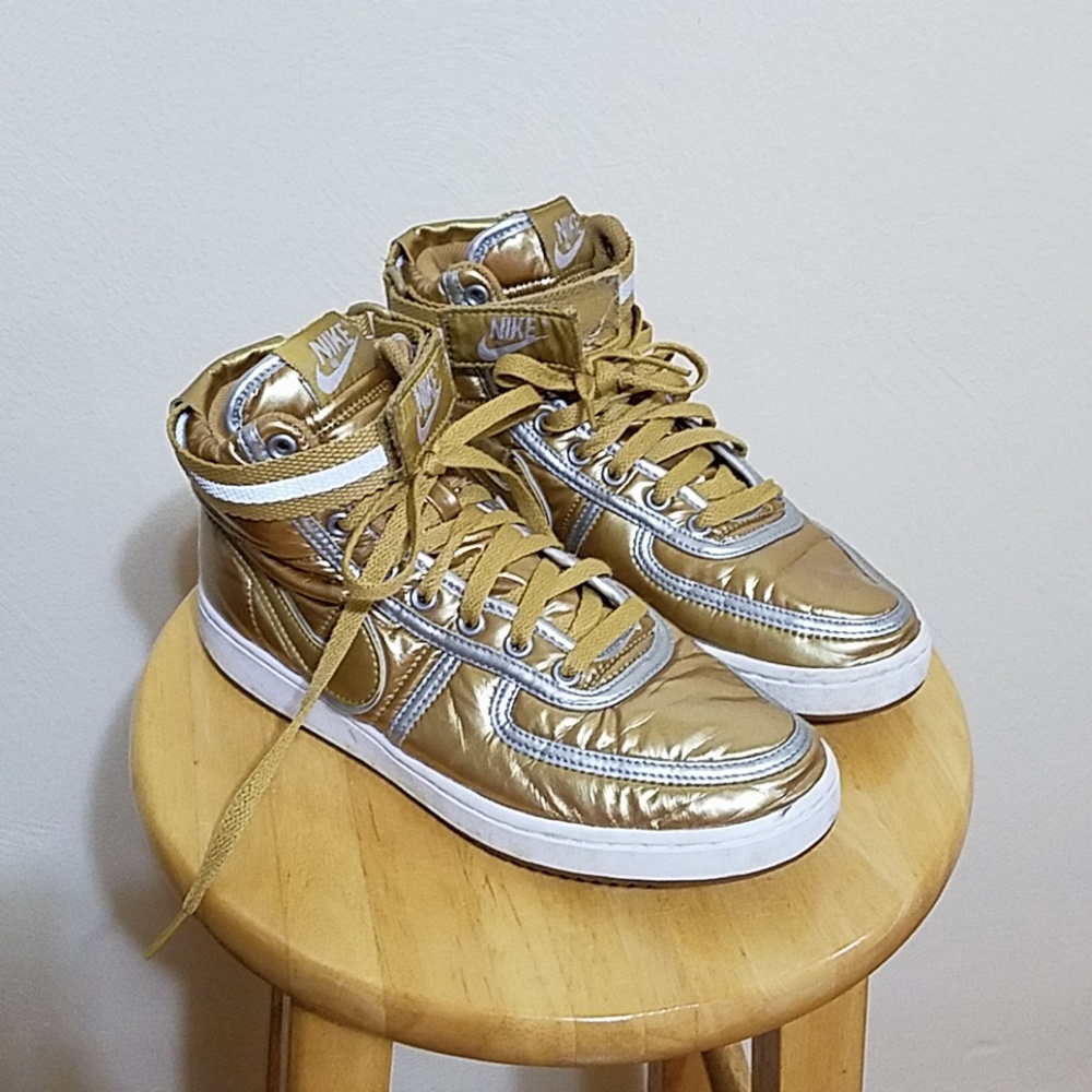 NIKE Gold Shoes